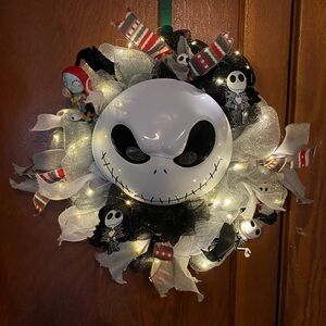 Nightmare before Christmas handcrafted wreath